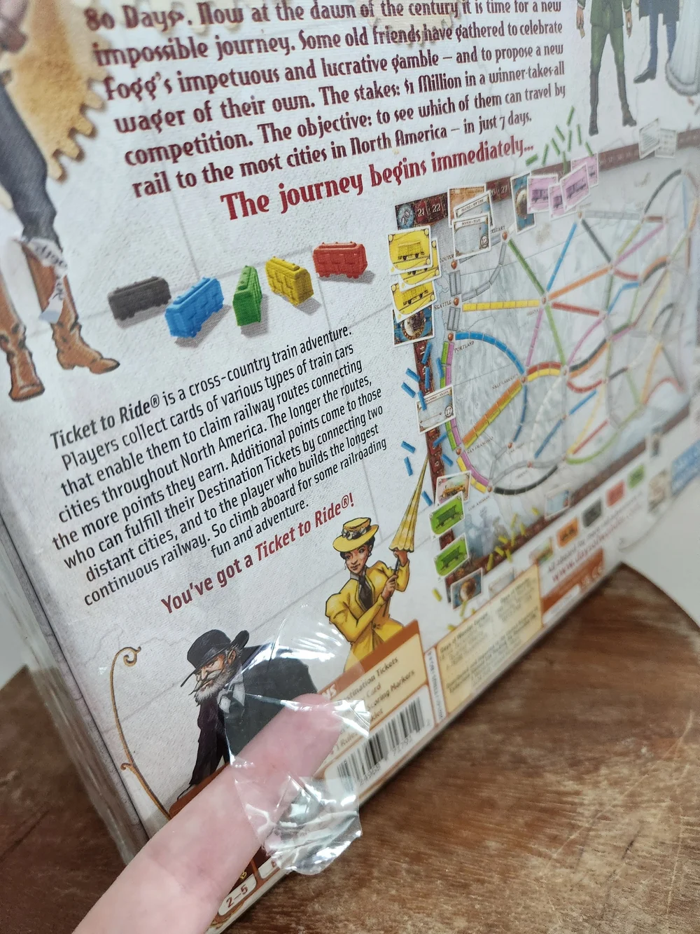 Ticket to Ride Board Game by Days of Wonder New (Some Tearing In Plastic)
